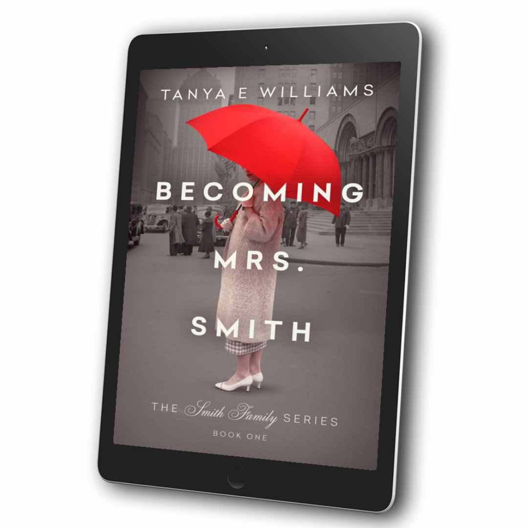 Becoming Mrs. Smith eBook cover – WWII historical women’s fiction by Tanya E Williams