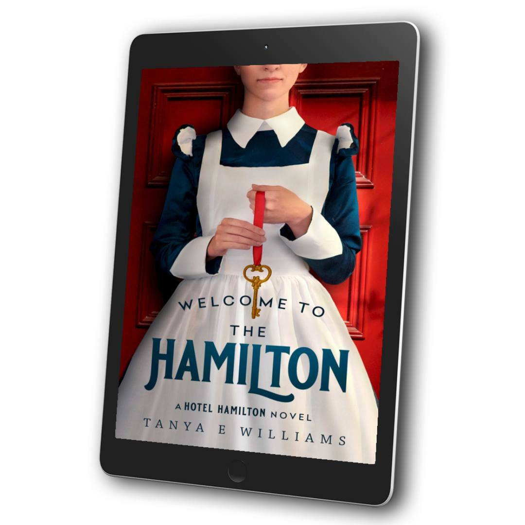 Welcome to the Hamilton eBook cover — 1920s historical women’s fiction by Tanya E Williams